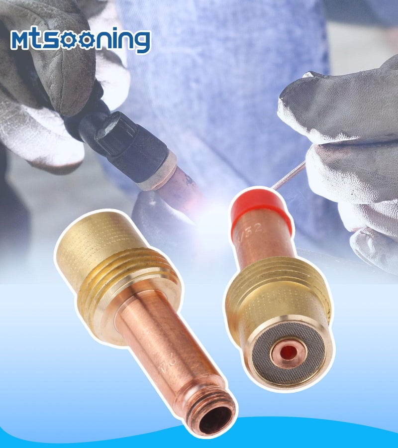 Mtsooning 5PCS 45V26 2.4mm(3/32inchs) Gas Lens Collet Body Copper Consumables KIT for TIG Welding Torch 17,18 and 26 Series - Image 3